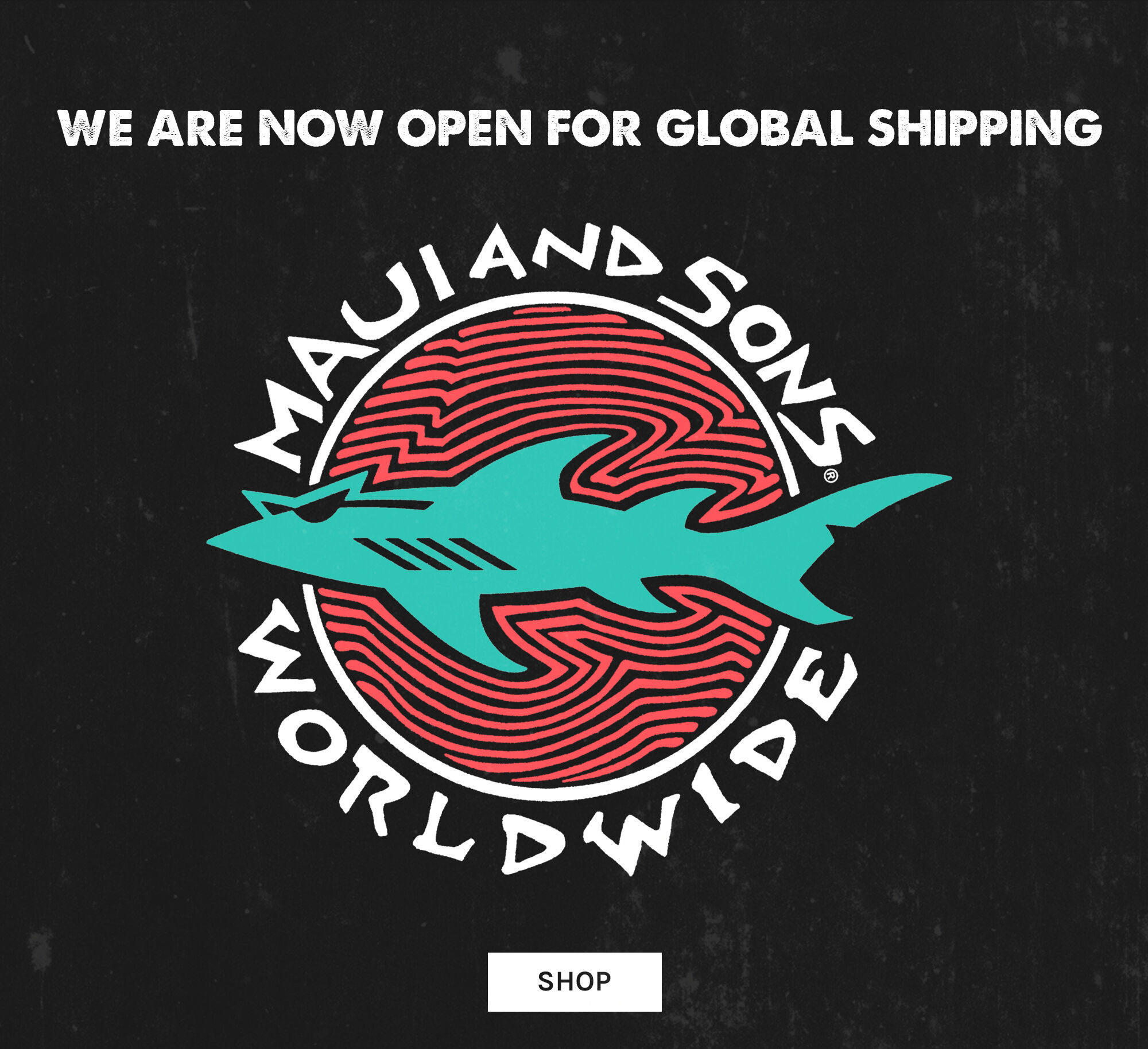 Maui and sons shark sales logo